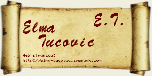 Elma Tucović vizit kartica